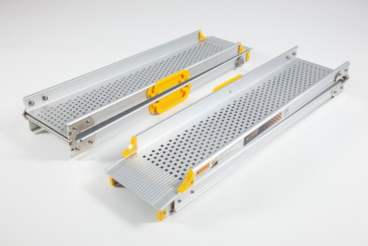 Pair of folded telescopic combi ramps 