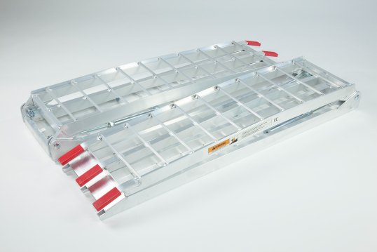 Pair of loading ramps for motorbikes, quad bikes and lawnmowers 