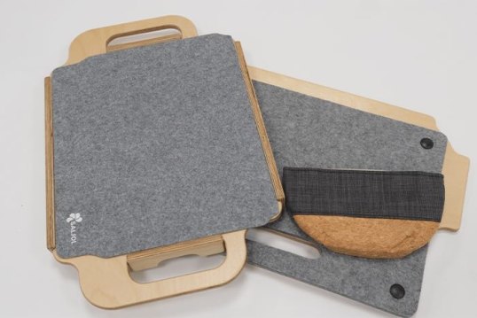 close up of trays together