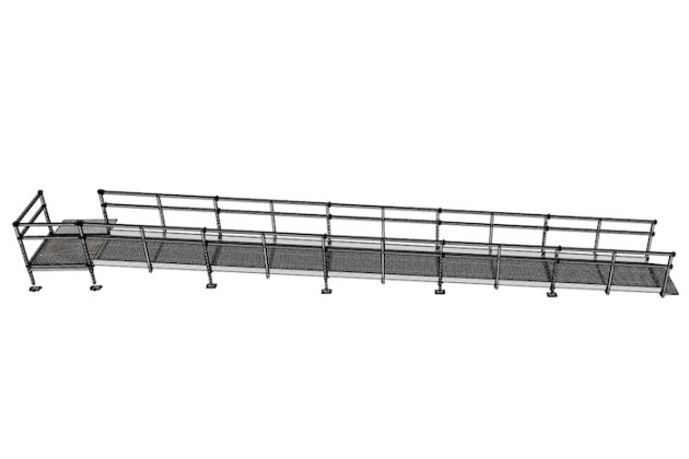 10m modular wheelchair ramp for doorways 