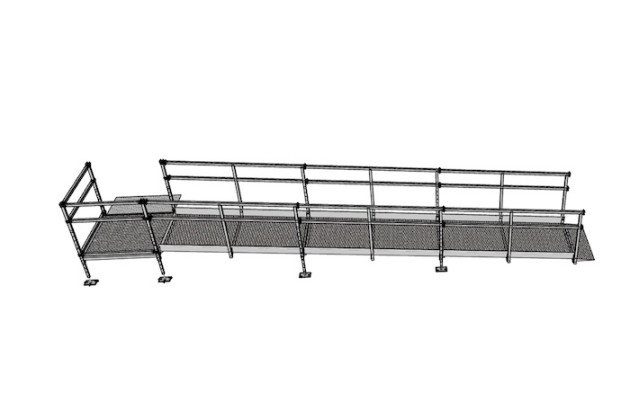 6m modular access ramp 