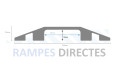 20mm high Rubber Cable Cover (1000mm x 140mm x 20mm high and 39mm x 13mm channel)