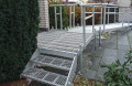 Aluminium modular wheelchair ramp with stairs 