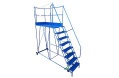 Mobile access platform with safety brake 