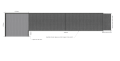 4000mm long modular wheelchair ramp 