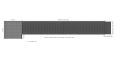 Measurements of 6m long modular wheelchair ramp 