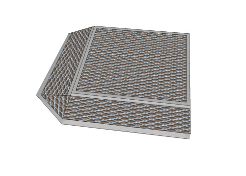Mini ramp 90-160mm high left sides 