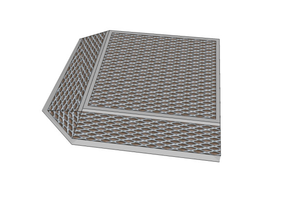 Mini ramp 90-160mm high left sides 