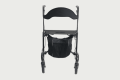 Front view of the rollator 