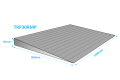 Rubber Threshold Ramp (30mm high x 300mm long x 1000mm wide)