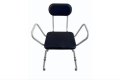 Portable black perching stool 