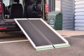 Aerolight  Max folding loading ramp resting on car 
