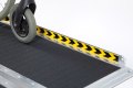 Safety edges on wheelchair ramp 