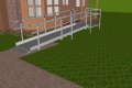 4m wheelchair ramp with handrails 