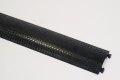 Interlocking black plastic cable cover 