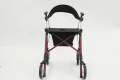 Rear view of the rollator 