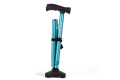 Folded walking stick blue 