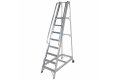 Mobile ladder on wheels 