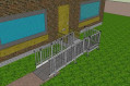 access ramp with rails 