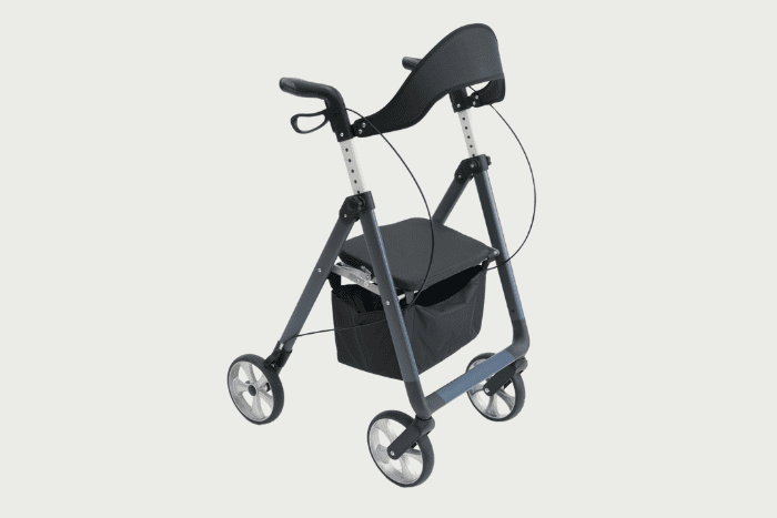 Rollator with padded seat 