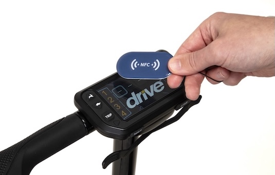 Keyless start up on the mobility scoooter 