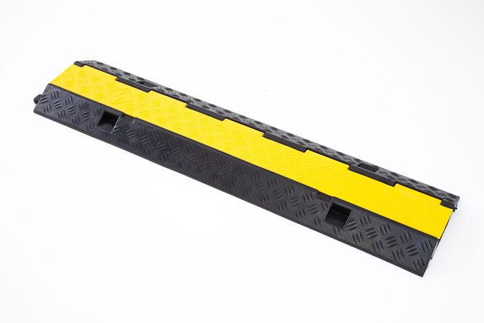Cable protector on floor 