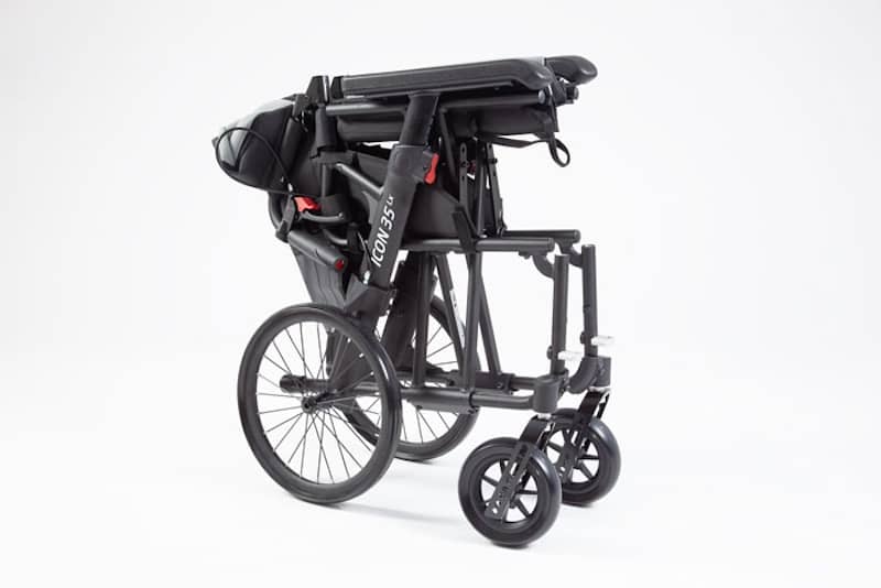 Folded Icon 35 LX Transit Wheelchair 