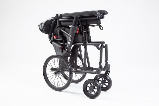 Folded Icon 35 LX Transit Wheelchair 