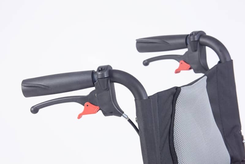 brakes on the transit wheelchair