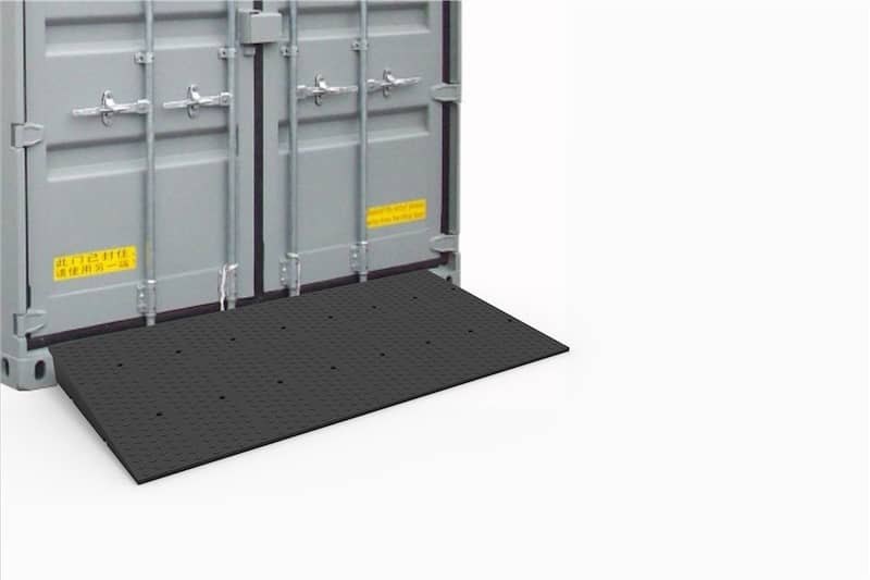 Rubber container ramp Rubber container ramp