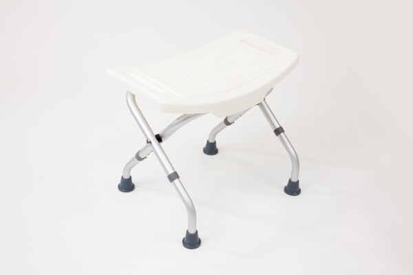 Folding shower stool