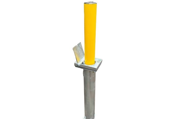 Stainless Steel Telescopic Bollard - Yellow